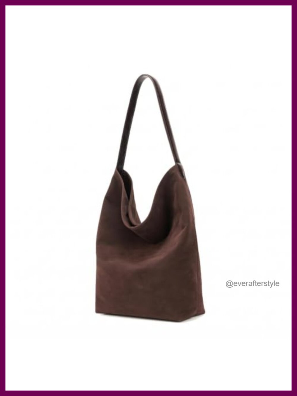 Faux Suede Tote Bag Wide Strap 2-in-1 Shoulder Bag with Pouch